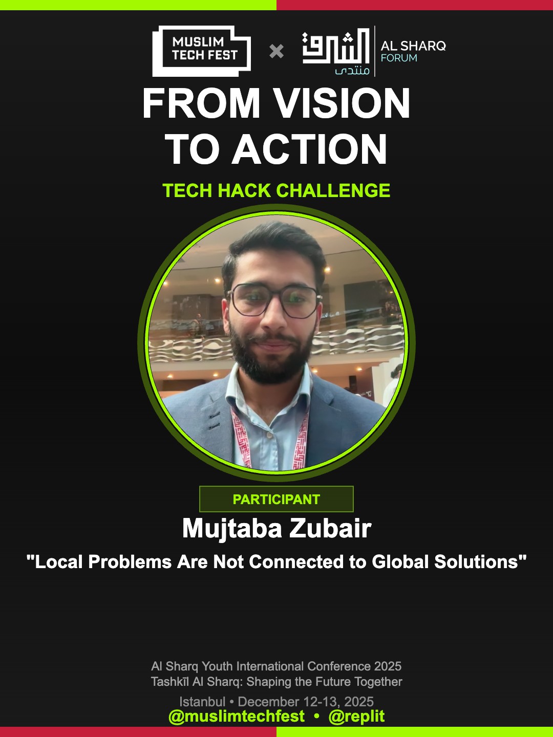 Mujtaba Zubair's Tech Hack Challenge Certificate