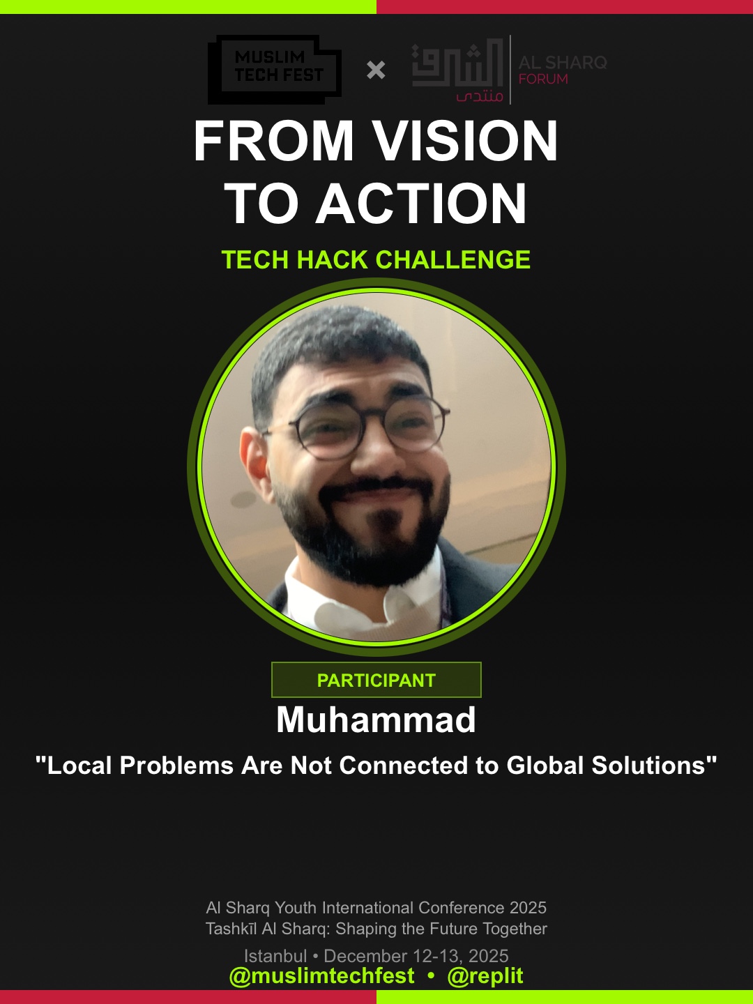 Muhammad's Tech Hack Challenge Certificate